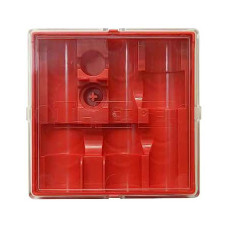 Lee FLAT 3 DIE BOX (RED) - Коробочка для хранения на 3 матрици с шелхолдером