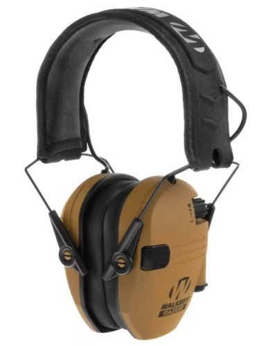 Walker's Razor Slim Electronic earmuffs Battle Brown - Активные стрелковые наушники