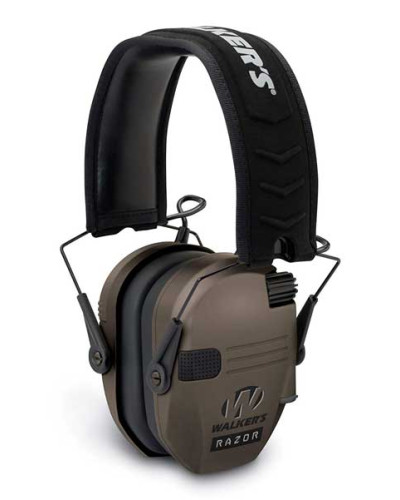Walker's Razor Slim earmuffs Dark Earth - Активные стрелковые наушники