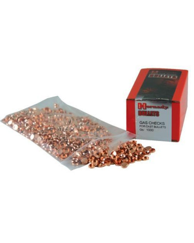 Hornady Crimp-On Gas Checks .30 cal - 100/ct  (+/- 2 pcs) (200 per bag) - Газ-чеки .30 к. Медь. США. Цена за 100 шт, Фасовка 200шт