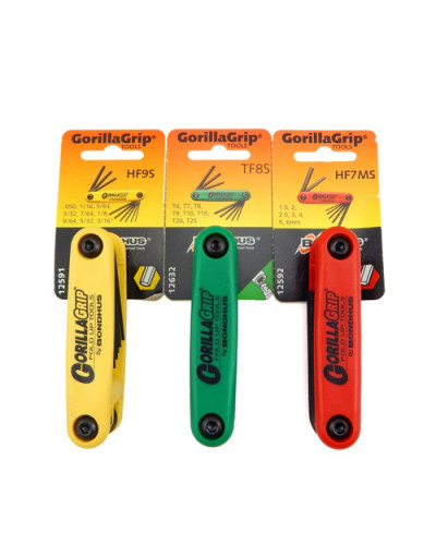 Bondhus Gorilla HEX Metric|SAE|Torx wrench tool x 3 - Набор дюймовых + метрических шестигранных ключей + торкс