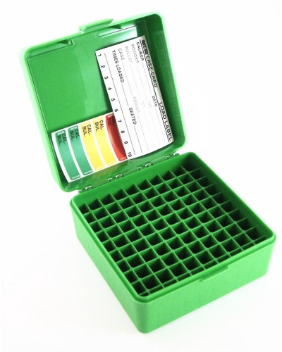 MTM RM-100 green 243 308 6.5 creed - Коробочка для хранения 100 патронов 