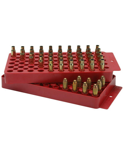 MTM Universal Reloading tray box red - Подставка для релоадинга универсальная на 50 гильз